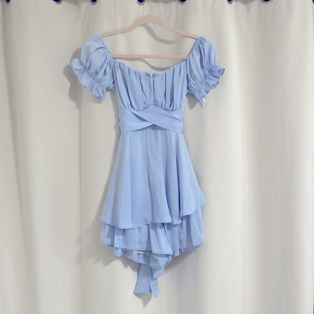 Light Blue Mini Summer Dress Size Small